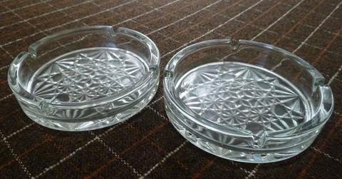 Glass ash trays or peanut bowls