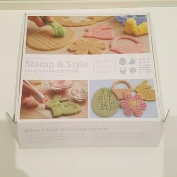 Easter William Sonoma cookie cutter set never used