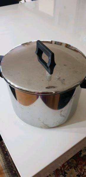 Large stainless steel sauce pan