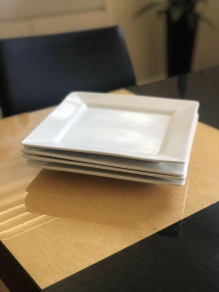 Large Quality Square Dinner Plates