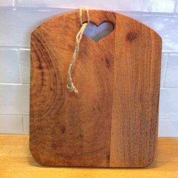 Wooden Serving Board with Heart