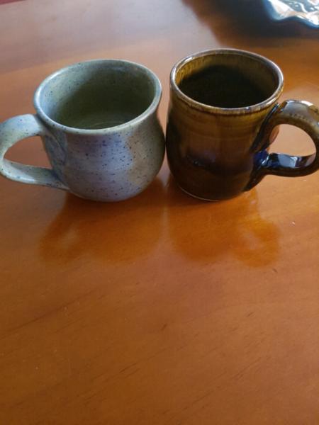 Pottery cups