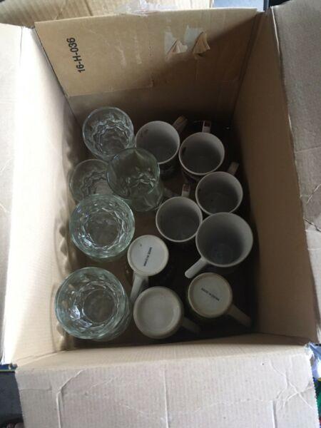 Mixed box of glassware