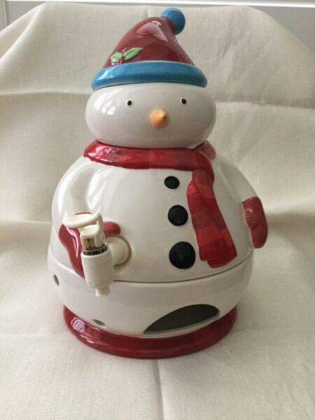 Hot chocolate snowman decanter