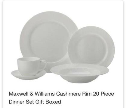Maxwell Williams Cashmere Rim 20p Dinner Sets