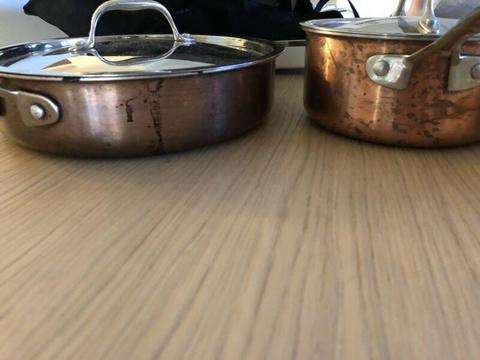 Copper pan frypan saucepan