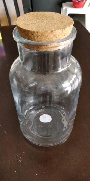 Glass jar with Cork cap