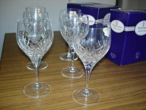 Royal Doulton Crystal wine glasses