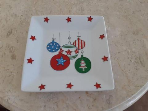 Christmas Bauble Square Dish / Plate by Vue