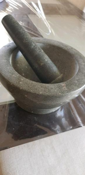 Large mortar and pestle