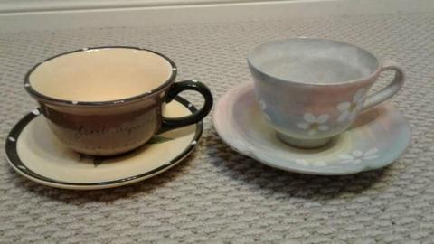 Cups and saucers BRAND NEW