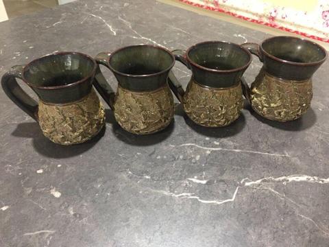 Pottery cups hand made