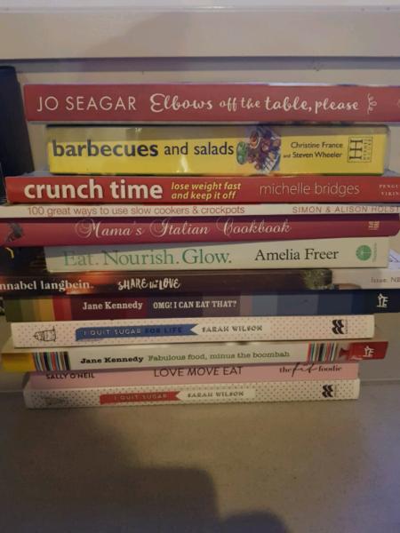 Assorted recipe books / cook books
