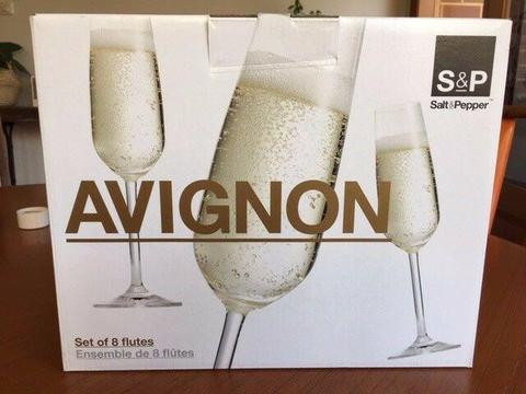 Set of 8 Champagne Glasses (Brand New)