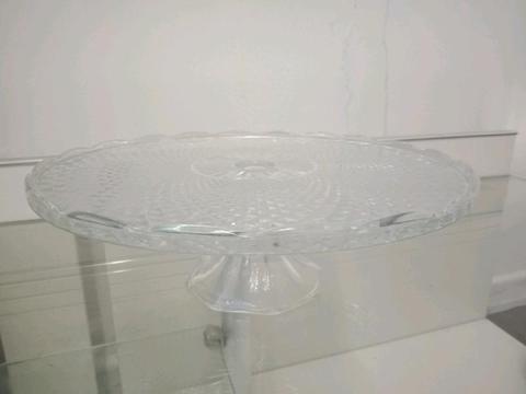 Crystal Glass Cake Stand