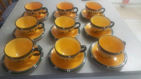 Living Art teacups and saucers