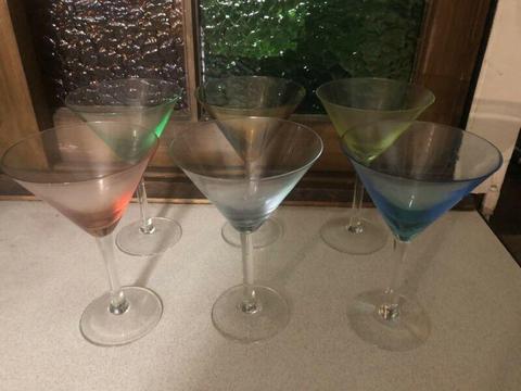 Martini glasses x 6