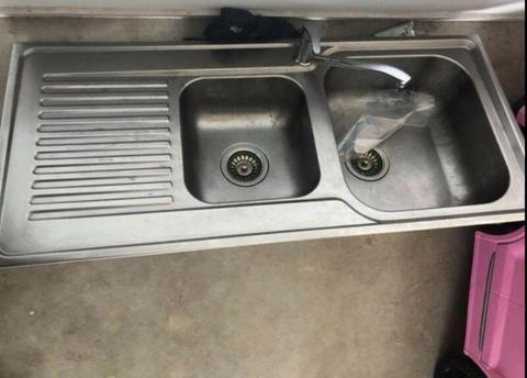 Kitchen sink and tap