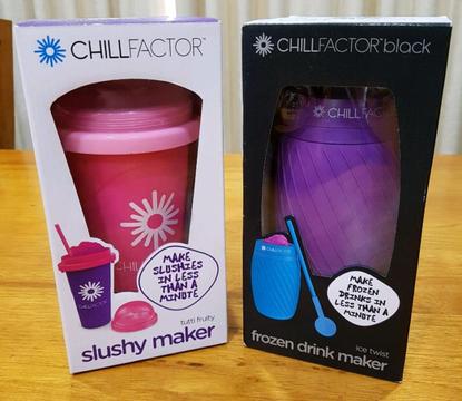 BRAND NEW IN BOX-Chill Factor Slushy Maker & Frozen Drink Maker