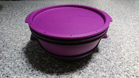 Purple Tupperware Microsteamer