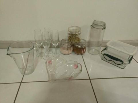 Glass kitchen items