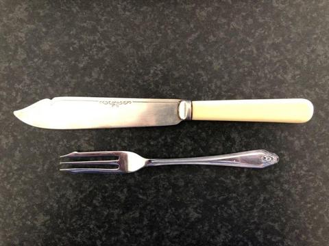Bone knives fish filleting faux bone handle - will post