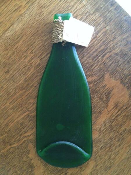 Melted Wine Bottle, Use for Serving or Cheese Tray, Plus Extras
