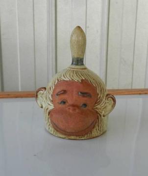 Monkey Bell Gempo Pottery Made in Japan, 1972 - 1974