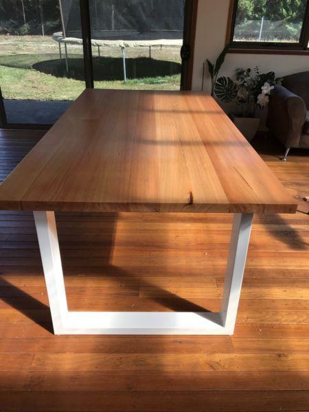 Brand new custom made recycled timber dining table