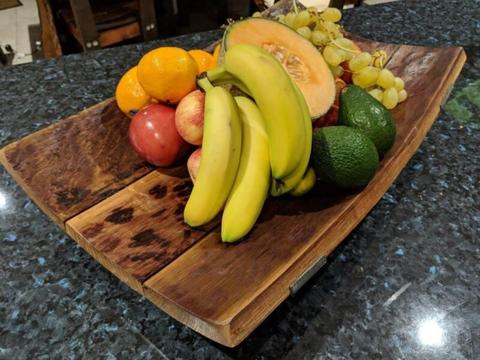 Fruit Bowl made from Red Wine Barrel Staves Wine no More