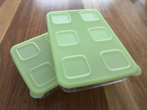 Tupperware clear mates - set of 2 rectangle 685ml