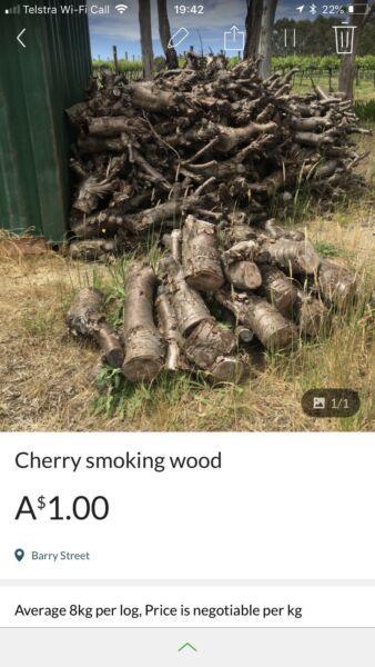 BBQ cherry smoking wood