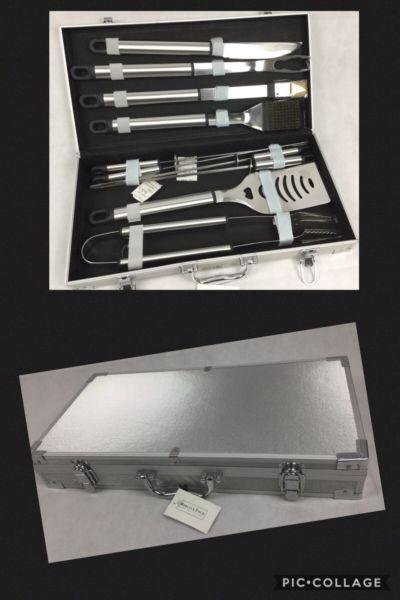 Morgan & Finch BBQ Tool Set in Case Never Been Used