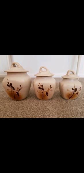Beechworth Pottery Kitchen Canisters
