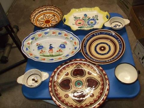 Collection of Porcelain mainly by HB Quimper in Good Condition