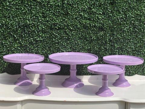 Cake stands pastel purple *HIRE ONLY*