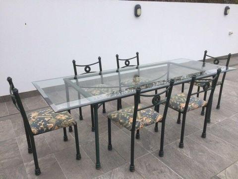 Indoor Dining table & 6 chairs
