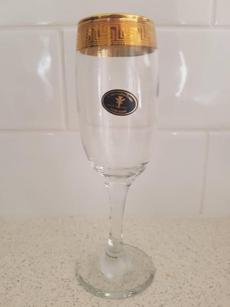 Glasses with gold rim