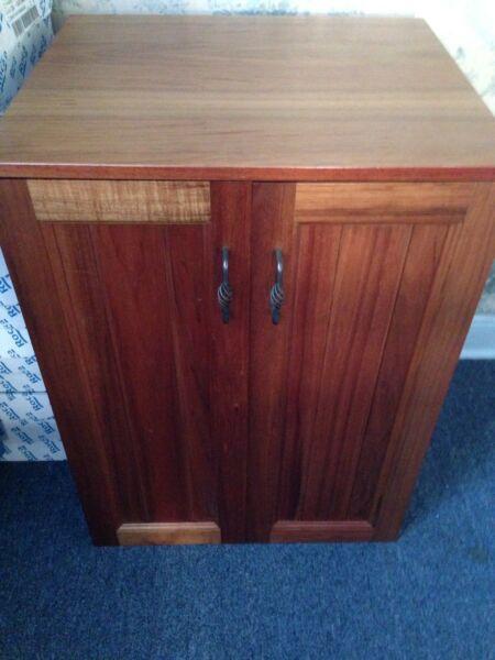 Timber top and door cabinet - new unused condition