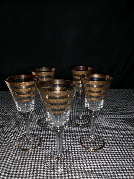 Cordial Glasses Vintage Circa 1950s (Available)