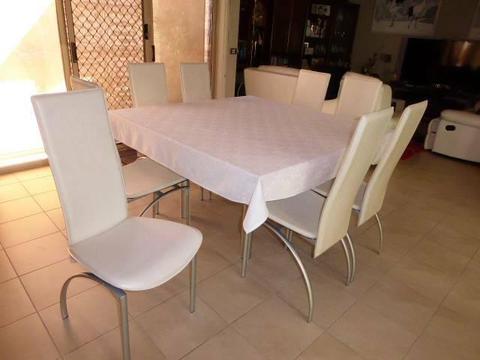 White dining room chairs
