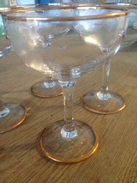 Champagne glasses- brand Karen walker