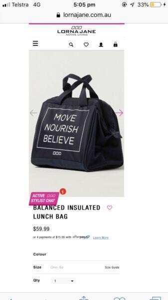 Wanted: Lorna Jane insulated lunch bag