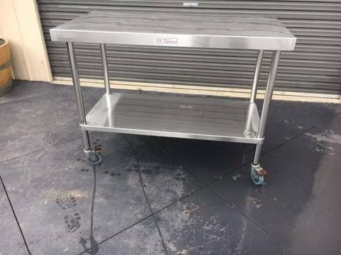 SIMPLY STAINLESS 1200mm STAINLESS STEEL MOBILE WORKBENCH