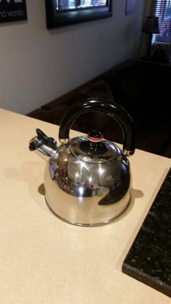 Rare germania whistling stove top kettle new