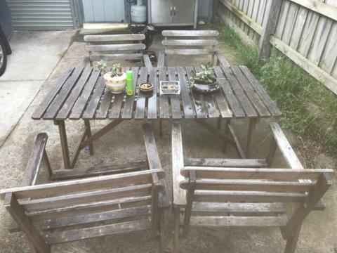 BBQ / outdoor setting and dining table for sale
