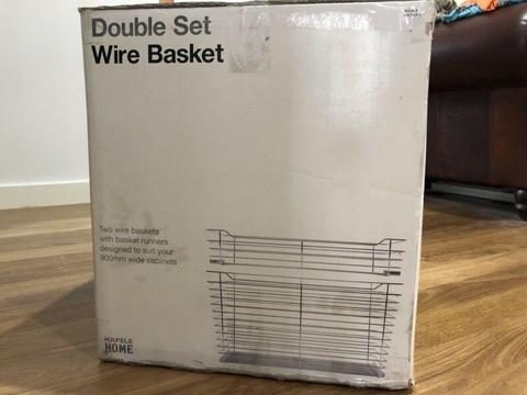 Hafele wire basket double set (Drawers)