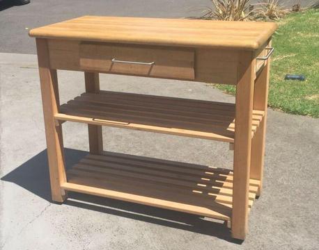 Solid wood kitchen Island bench in great condition