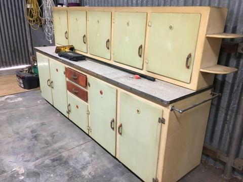 1950's vintage retro kitchen cabinets and sink from remodal