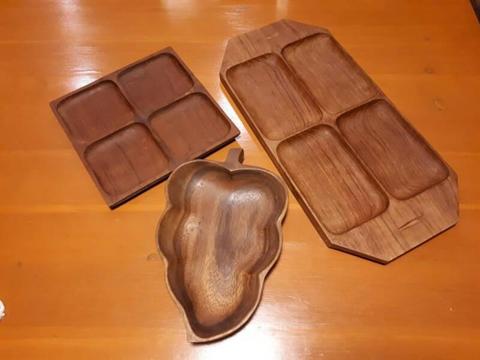 Teak Wood Serving Platters